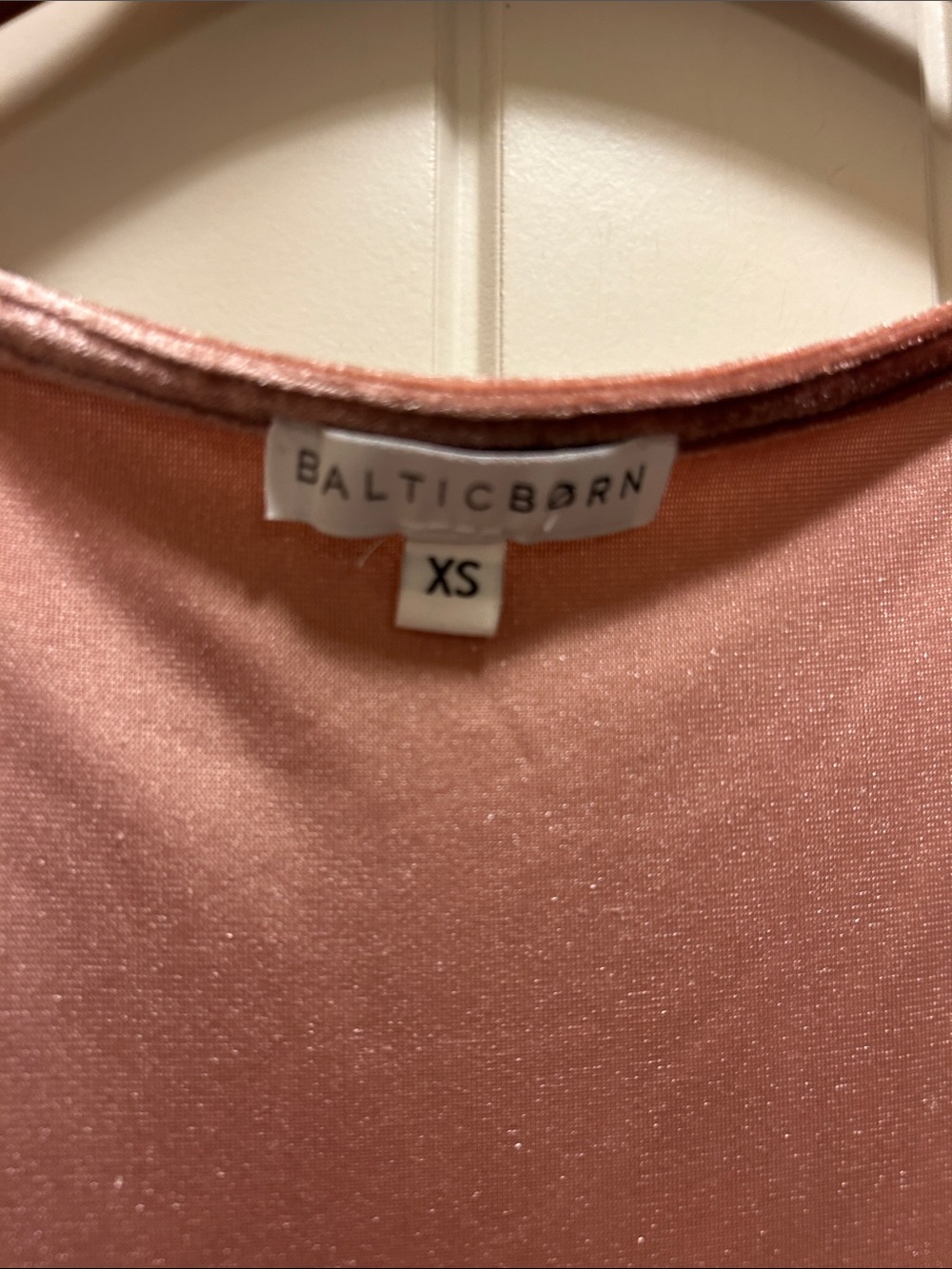 Baltic Born XS pink velvet maxi wrap dress - Picture 3 of 4
